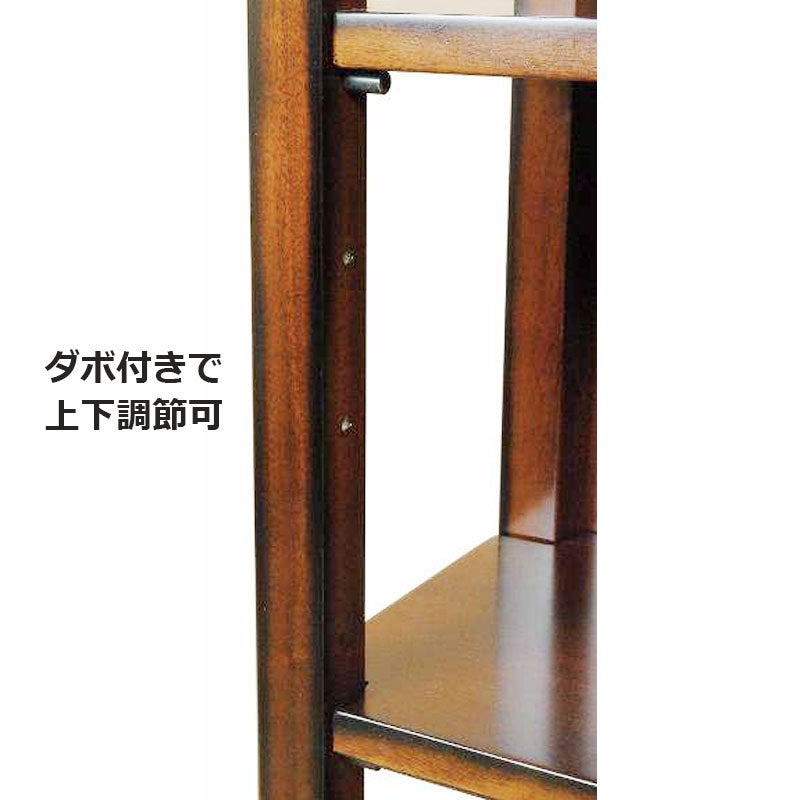 ブックケース 木製 アンティーク 本棚 扉付 60cm マホガニー材
