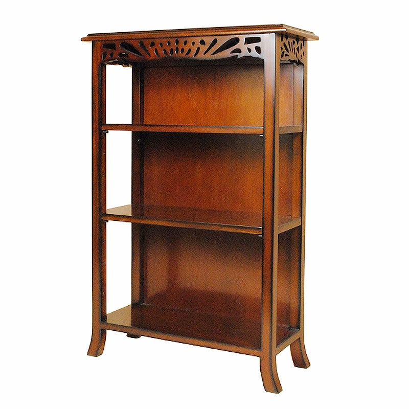 オープンシェルフ 木製 アンティーク 本棚 60cm マホガニー材 アンティーク家具 おしゃれ 家具