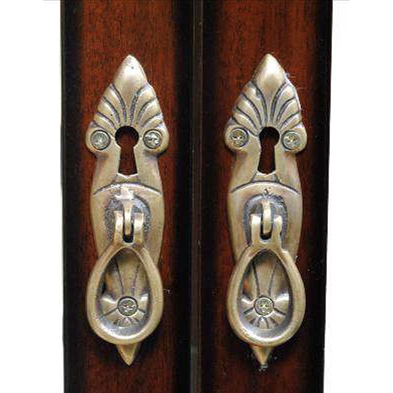 ショーケース アンティーク 木製 飾り棚 ガラス棚 扉付き マホガニー材 アンティーク家具 おしゃれ 家具