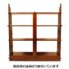 オープンシェルフ アンティーク 木製 本棚 86cm オープンラック マホガニー材 アンティーク家具 おしゃれ 家具