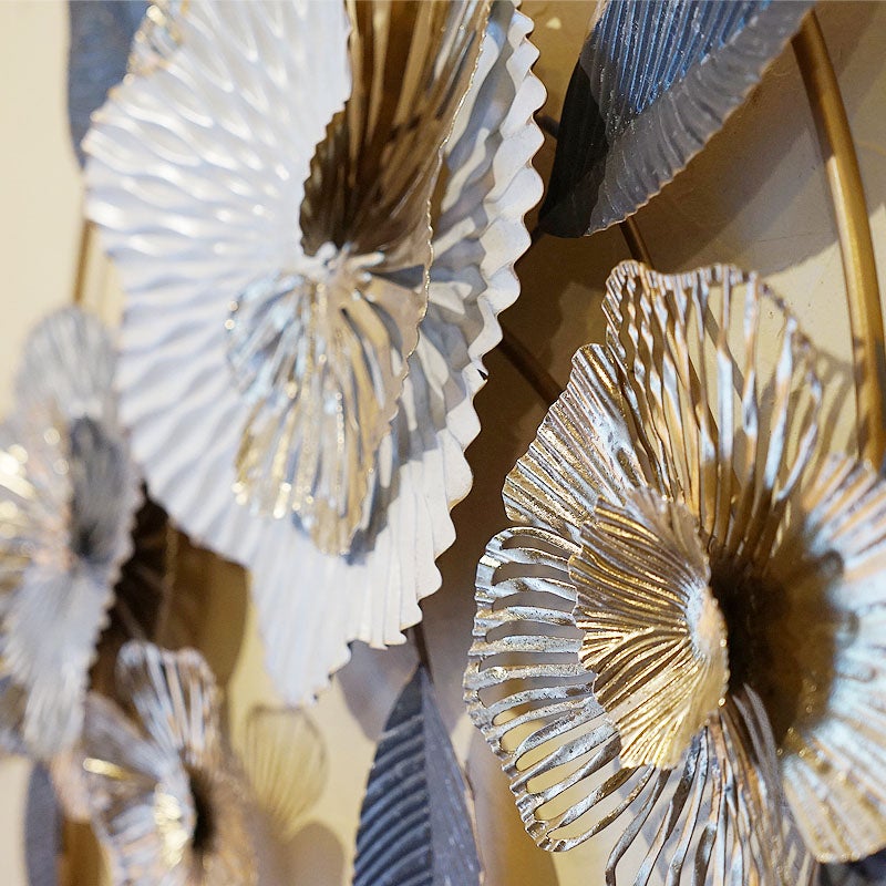 壁掛け レリーフ 壁飾り 花束 花ブーケ インテリア雑貨 飾り アイアン 横・縦兼用 ウォールデコ 輸入雑貨 壁飾り