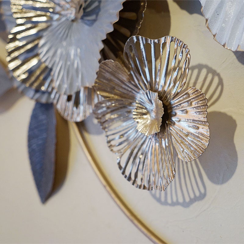 壁掛け レリーフ 壁飾り 花束 花ブーケ インテリア雑貨 飾り アイアン 横・縦兼用 ウォールデコ 輸入雑貨 壁飾り