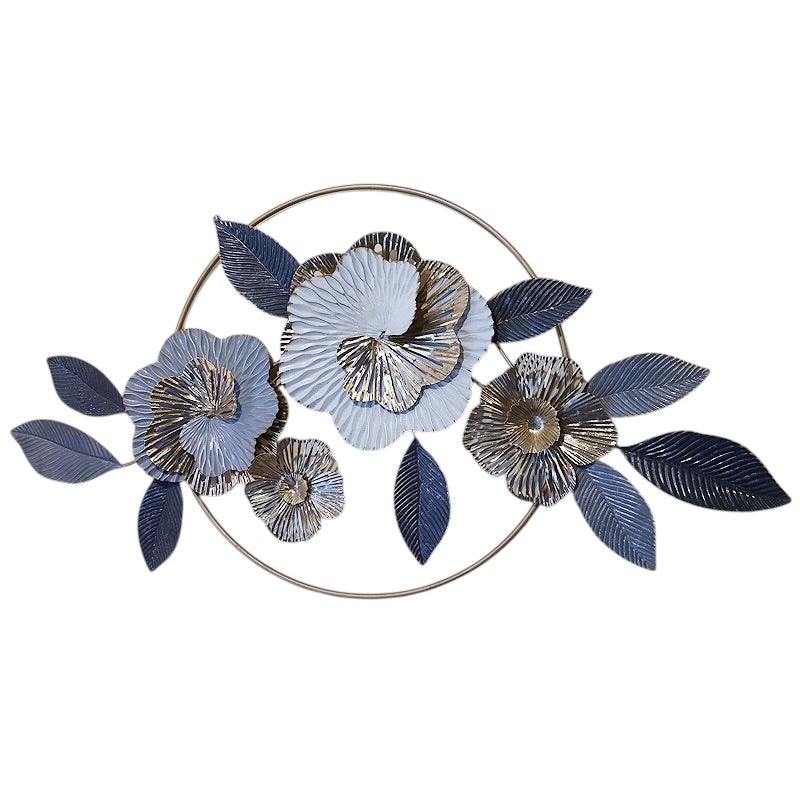 壁掛け レリーフ 壁飾り 花束 花ブーケ インテリア雑貨 飾り アイアン 横・縦兼用 ウォールデコ 輸入雑貨 壁飾り