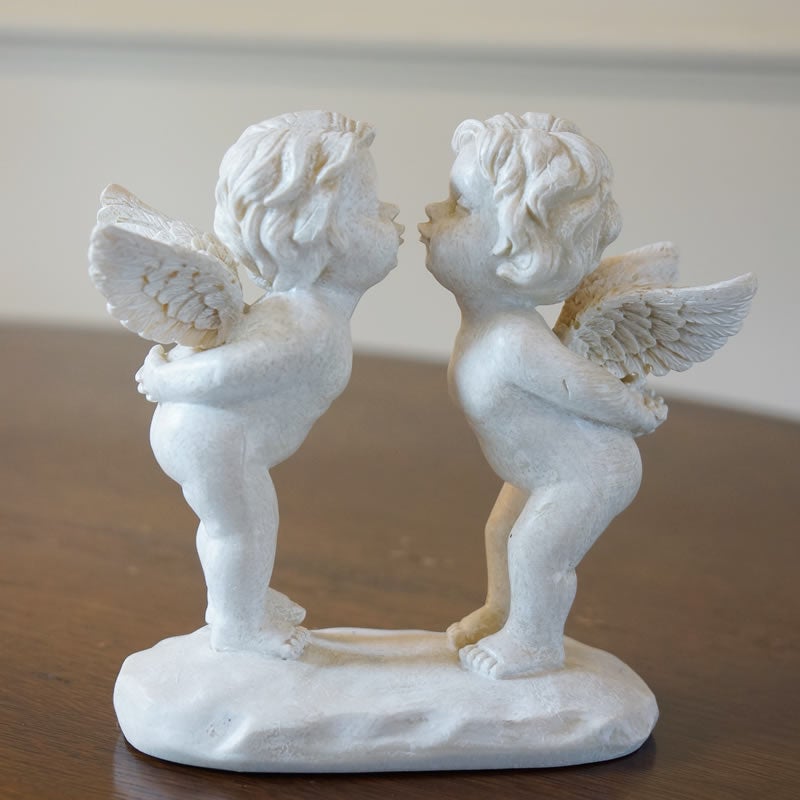 エンジェル 置物 エンジェル エンジェルキッス 天使 置物 おしゃれ 天使雑貨 天使 オブジェ エンジェル 置物 エンゼル 輸入雑貨