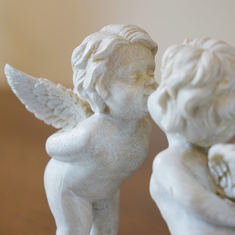 エンジェル 置物 エンジェル エンジェルキッス 天使 置物 おしゃれ 天使雑貨 天使 オブジェ エンジェル 置物 エンゼル 輸入雑貨
