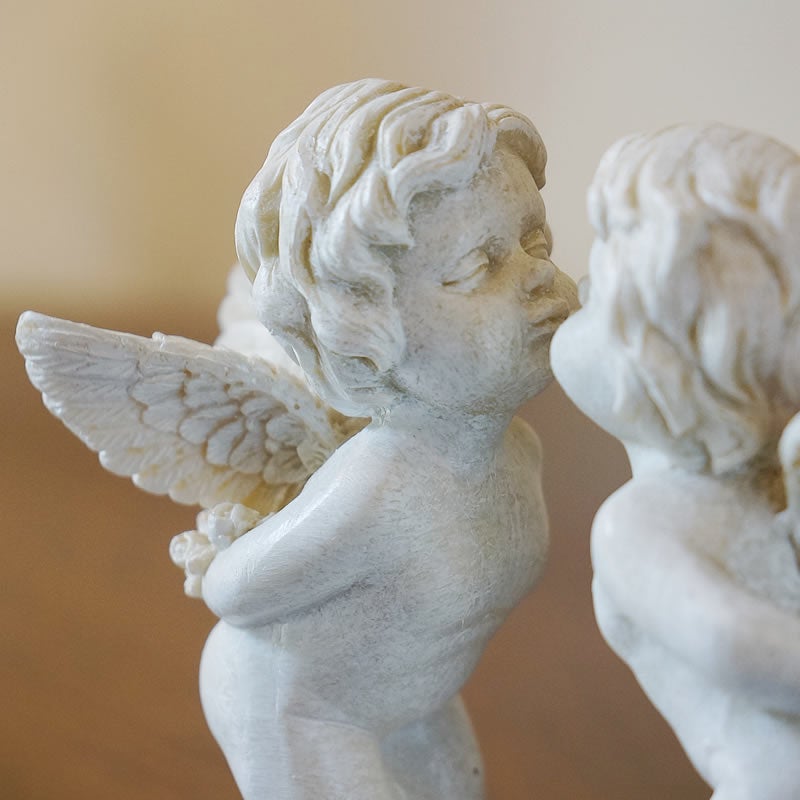 エンジェル 置物 エンジェル エンジェルキッス 天使 置物 おしゃれ 天使雑貨 天使 オブジェ エンジェル 置物 エンゼル 輸入雑貨