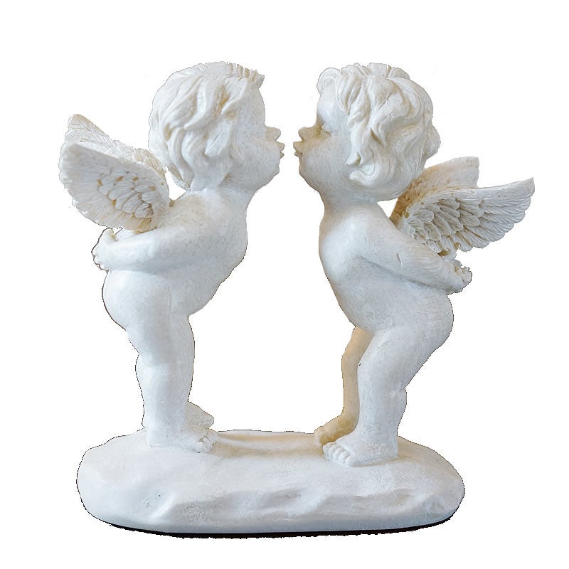 エンジェル 置物 エンジェル エンジェルキッス 天使 置物 おしゃれ 天使雑貨 天使 オブジェ エンジェル 置物 エンゼル 輸入雑貨