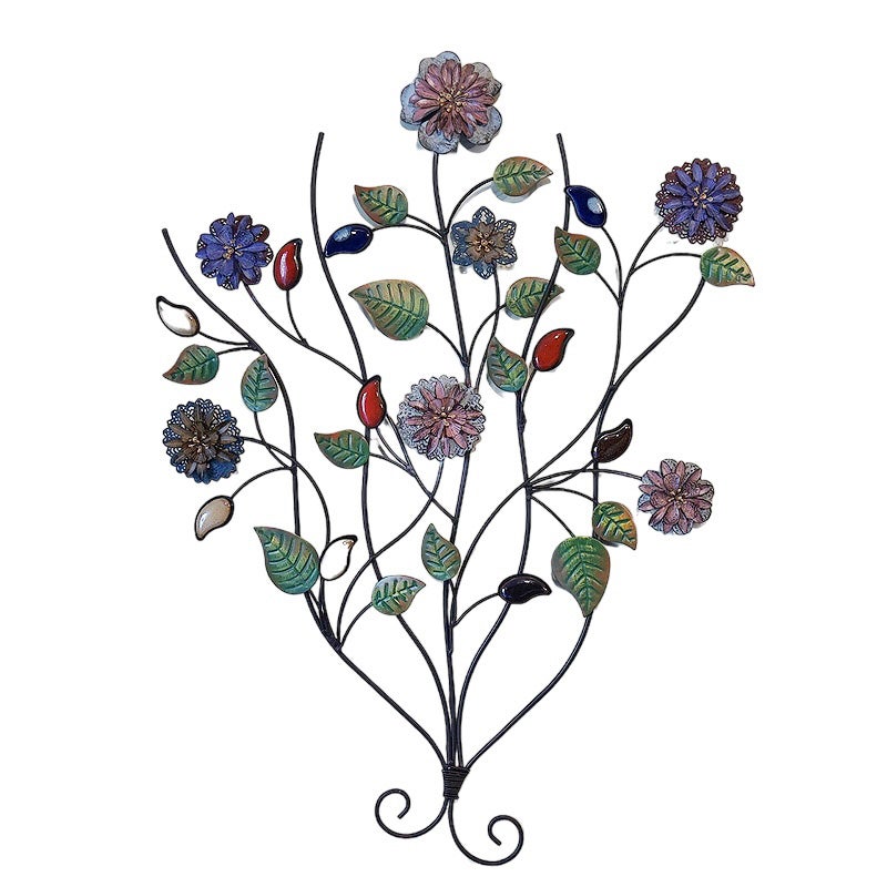 壁飾り アイアン 壁掛け インテリア雑貨 花 フラワー ウォールデコ 飾り アイアン 輸入雑貨