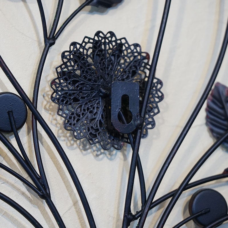 壁飾り アイアン 壁掛け インテリア雑貨 花 フラワーベース 花瓶 ウォールデコ 飾り アイアン 輸入雑貨