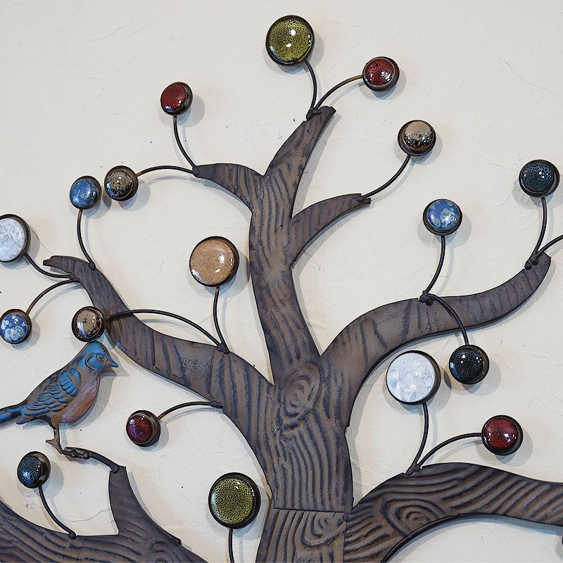 壁飾り アイアン 壁掛け インテリア雑貨 バード＆ツリー 鳥＆木 ウォールデコ 飾り アイアン 輸入雑貨