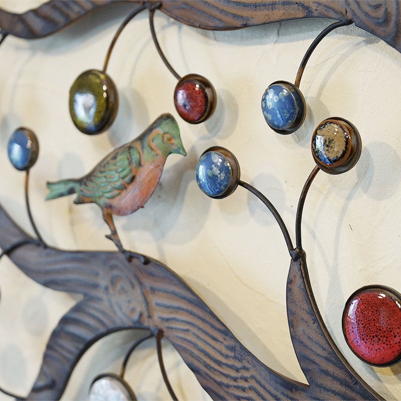 壁飾り アイアン 壁掛け インテリア雑貨 バード＆ツリー 鳥＆木 ウォールデコ 飾り アイアン 輸入雑貨