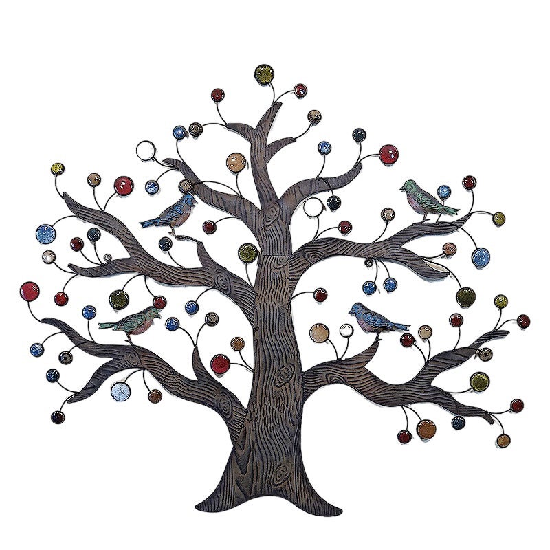 壁飾り アイアン 壁掛け インテリア雑貨 バード＆ツリー 鳥＆木 ウォールデコ 飾り アイアン 輸入雑貨