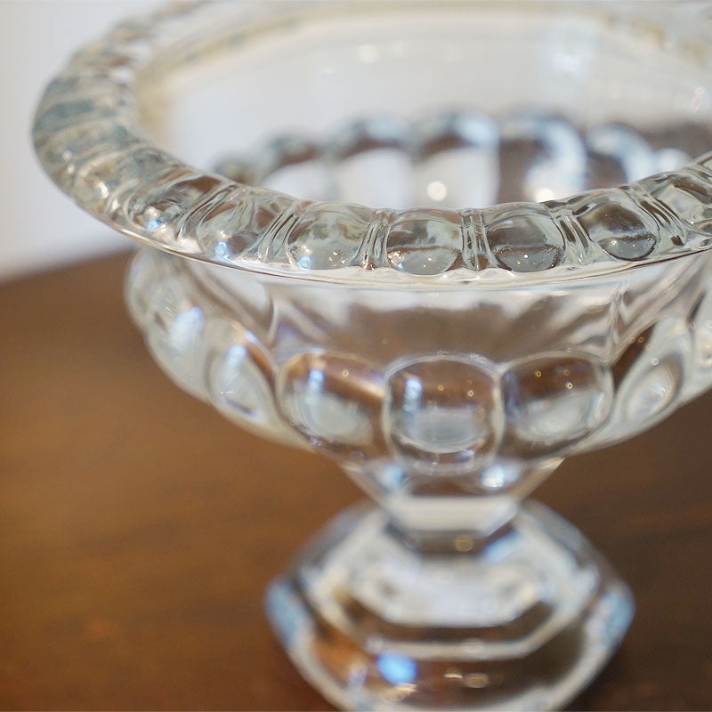 鉢カバー ガラス クリア プランターカバー アンティーク風 ハンドメイド フラワーベース ガーデニング ガラス プランター ガラス 花瓶