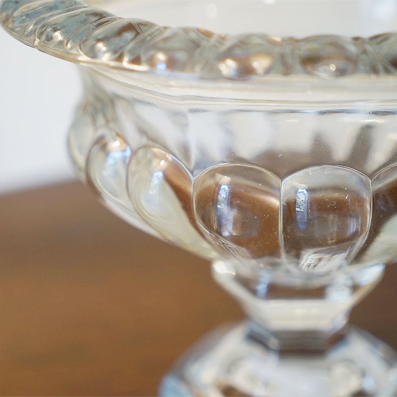 鉢カバー ガラス クリア プランターカバー アンティーク風 ハンドメイド フラワーベース ガーデニング ガラス プランター ガラス 花瓶