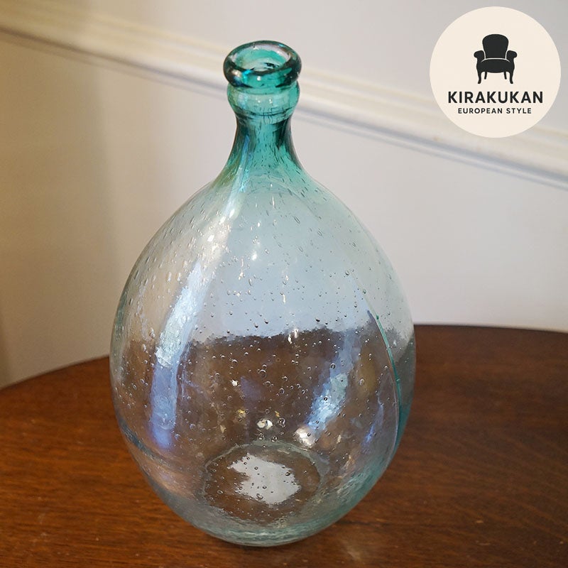 フラワーベース 花瓶 ガラス Vase ハンドメイド 花瓶 フラワーベース ガラス 花瓶 おしゃれ 民芸調 インテリア 雑貨