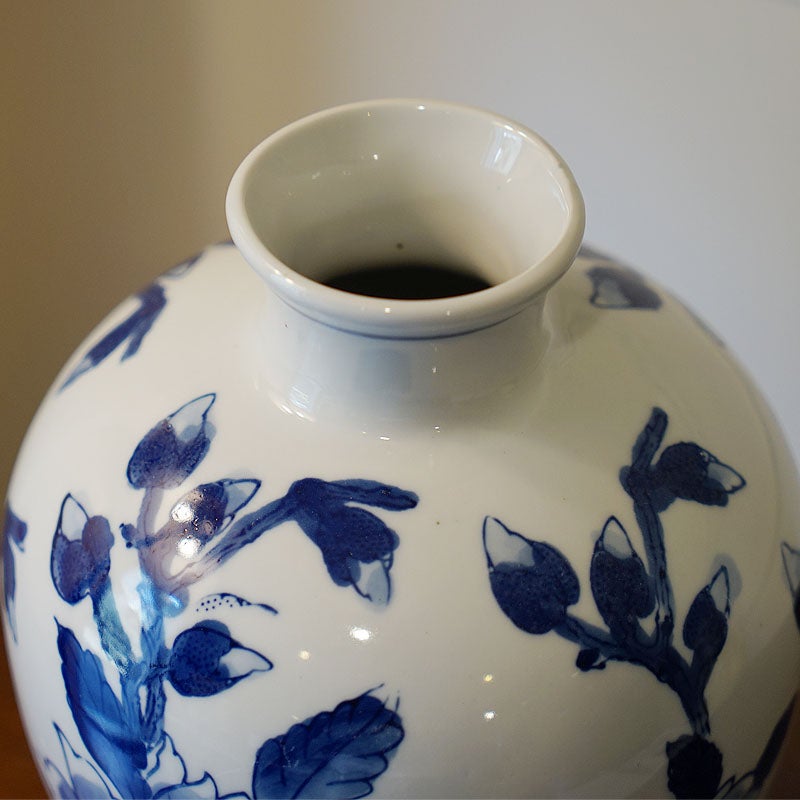 フラワーベース 花瓶 陶器 Vase オブジェ 置物 花瓶 おしゃれ 民芸調 インテリア 雑貨