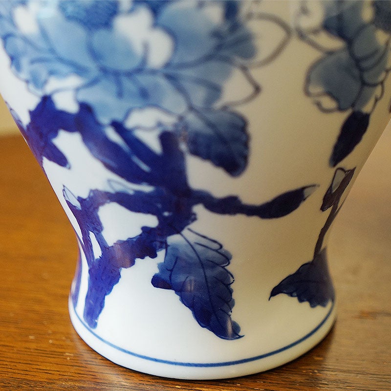 フラワーベース 花瓶 陶器 Vase オブジェ 置物 花瓶 おしゃれ 民芸調 インテリア 雑貨