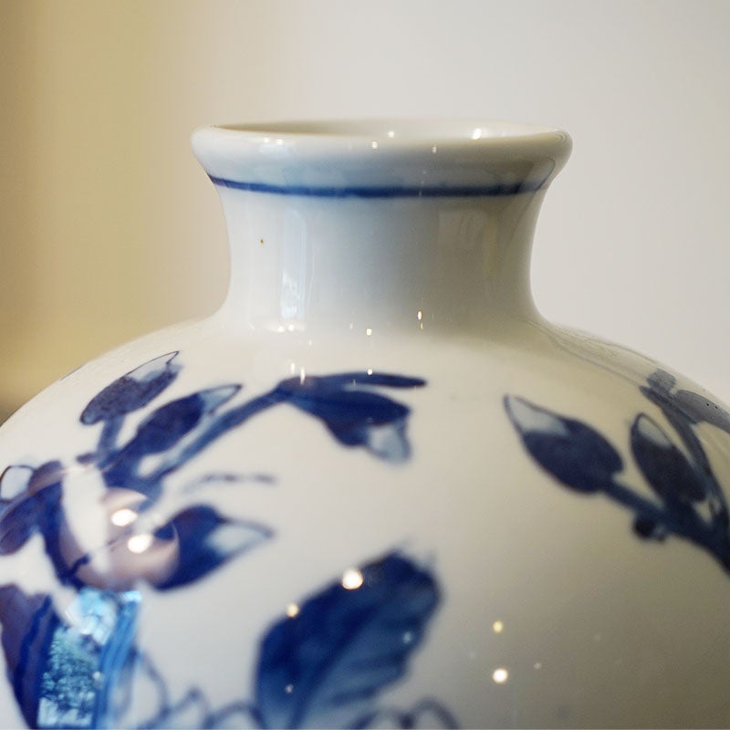 フラワーベース 花瓶 陶器 Vase オブジェ 置物 花瓶 おしゃれ 民芸調 インテリア 雑貨