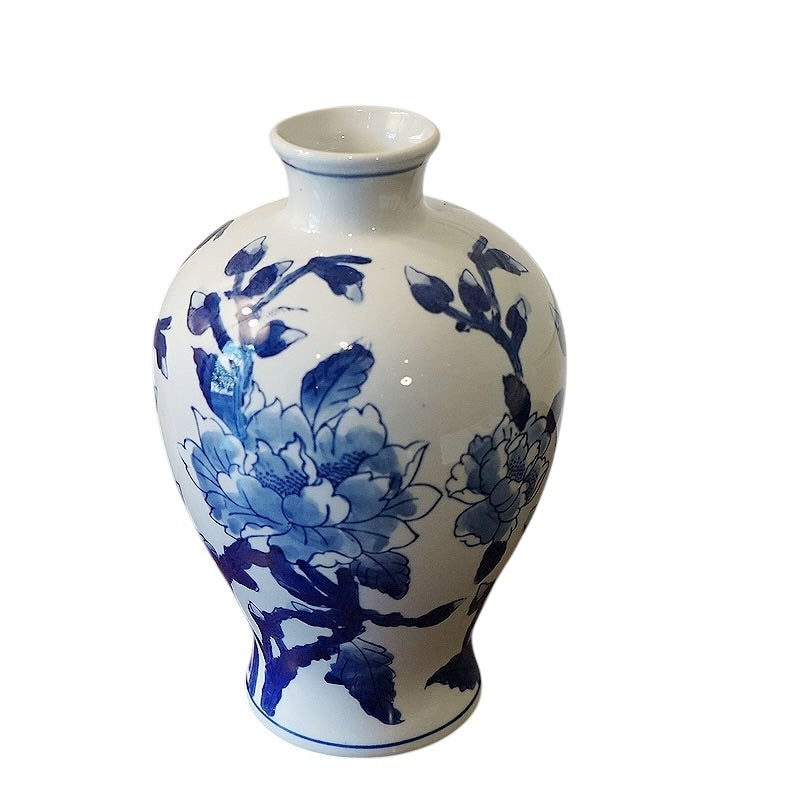 フラワーベース 花瓶 陶器 Vase オブジェ 置物 花瓶 おしゃれ 民芸調 インテリア 雑貨