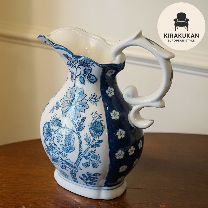 水差し フラワーベース 花瓶 陶器 Vase オブジェ 置物 花瓶 おしゃれ 民芸調 インテリア 雑貨