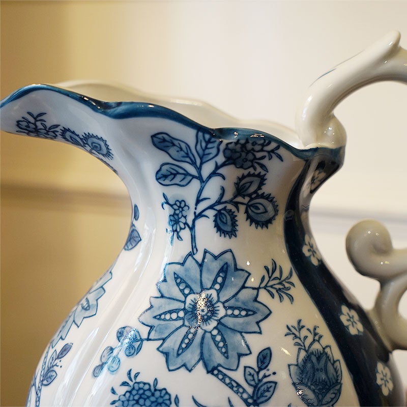 水差し フラワーベース 花瓶 陶器 Vase オブジェ 置物 花瓶 おしゃれ 民芸調 インテリア 雑貨