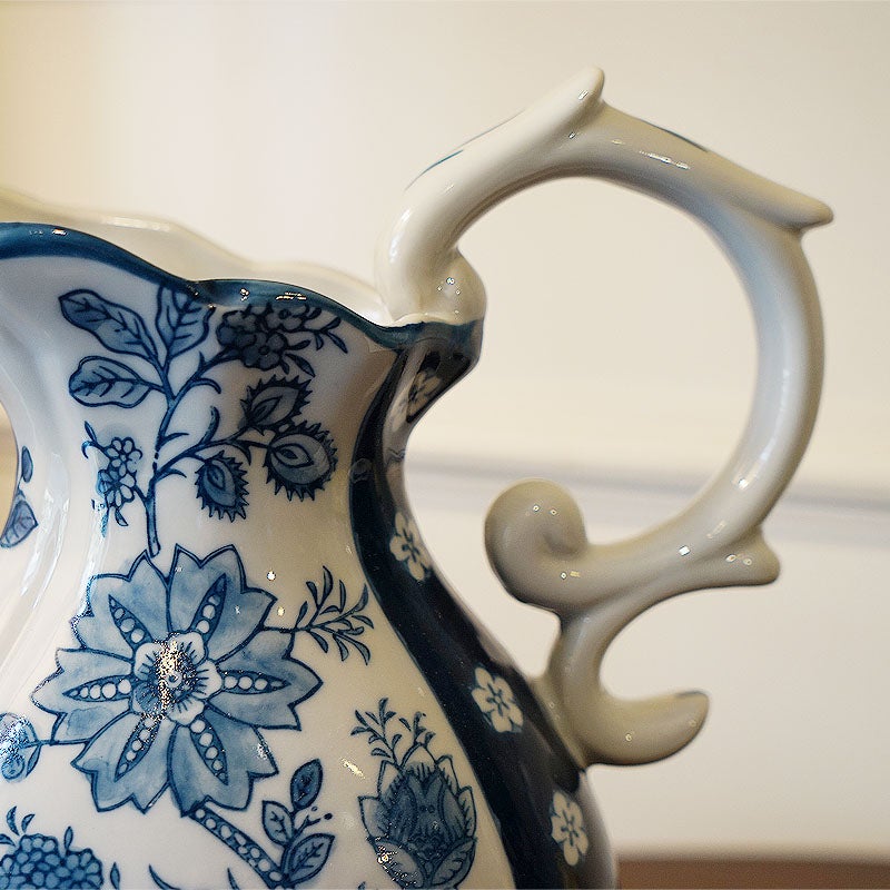 水差し フラワーベース 花瓶 陶器 Vase オブジェ 置物 花瓶 おしゃれ 民芸調 インテリア 雑貨