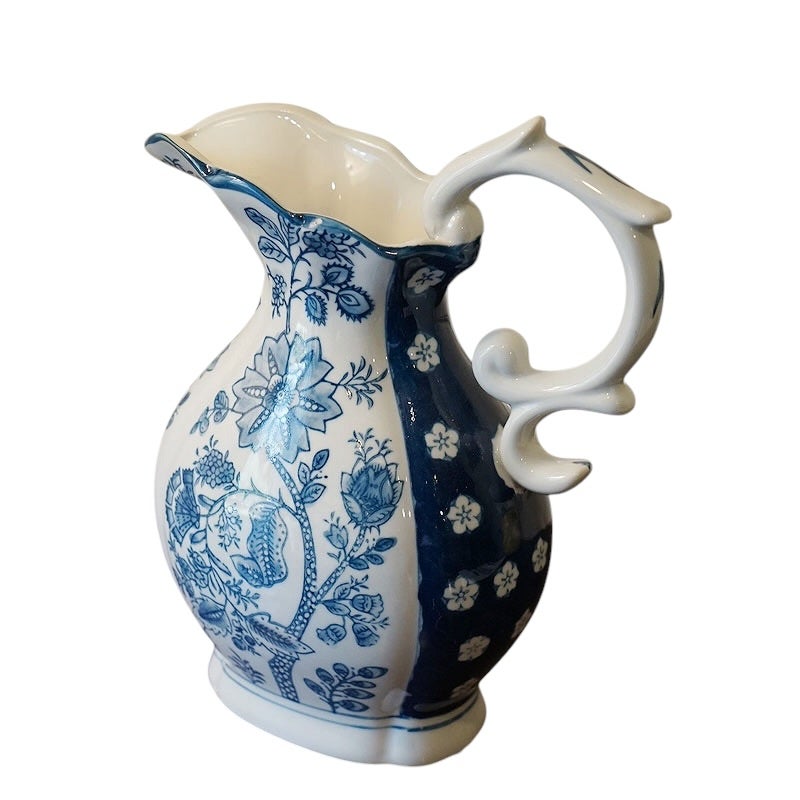 水差し フラワーベース 花瓶 陶器 Vase オブジェ 置物 花瓶 おしゃれ 民芸調 インテリア 雑貨