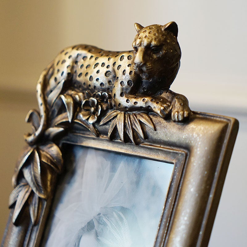 フォトフレーム L判 レオパード ゴールド 写真立て おしゃれ 雑貨 PhotoFrame インテリア雑貨