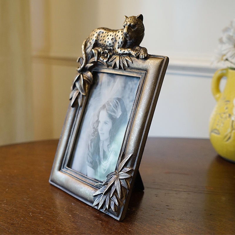 フォトフレーム L判 レオパード ゴールド 写真立て おしゃれ 雑貨 PhotoFrame インテリア雑貨