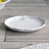 Crown クラウン ラウンドプレート S ホワイト プレート皿 陶器製 皿 プレート 食洗機可・電子レンジ可・オーブン不可 おしゃれ