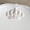 Crown クラウン ラウンドプレート M ホワイト プレート皿 陶器製 皿 プレート 食洗機可・電子レンジ可・オーブン不可 おしゃれ