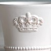 Crown クラウン ティーカップ ホワイト プレート皿 陶器製 皿 プレート 食洗機可・電子レンジ可・オーブン不可 おしゃれ