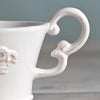 Crown クラウン ティーカップ ホワイト プレート皿 陶器製 皿 プレート 食洗機可・電子レンジ可・オーブン不可 おしゃれ