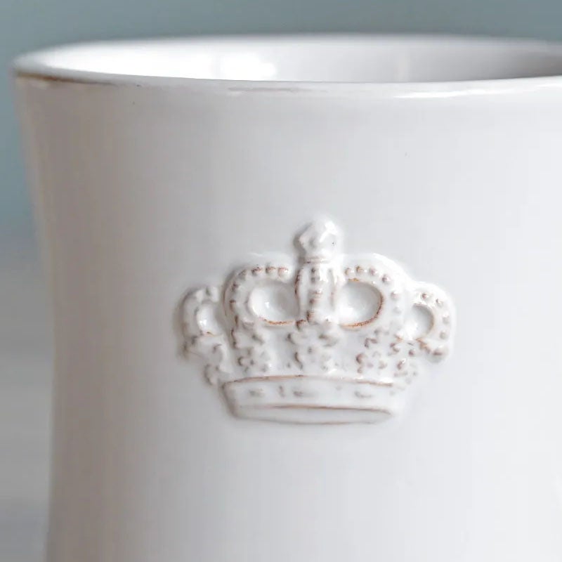 Crown クラウン マグカップ ホワイト プレート皿 陶器製 皿 プレート 食洗機可・電子レンジ可・オーブン不可 おしゃれ