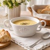 Crown クラウン スープカップ ホワイト プレート皿 陶器製 皿 プレート 食洗機可・電子レンジ可・オーブン不可 おしゃれ