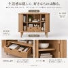 サイドボード bellows 110 ホワイトオーク 蛇腹式 収納家具 インテリア家具 おしゃれ シンプルモダン 家具