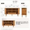 サイドボード bellows 160 ホワイトオーク 蛇腹式 収納家具 インテリア家具 おしゃれ シンプルモダン 家具