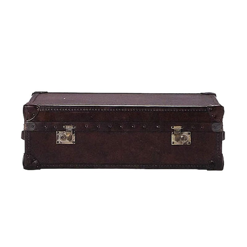英国 アンティーク家具 HALO ハロ ワトソンミディアムトランク （ ヴィンテージシガー ）