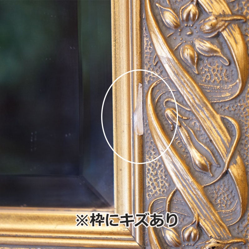 キズあり1枚限り】 鏡 壁掛けおしゃれ アンティークスタイル ミラー
