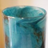 DULTON ダルトン 花瓶 ガラス グラス ベース FLUSSO BLUE 高25.5 おしゃれ ガラス花瓶 マーブル加工 花瓶 ガラス