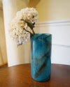 DULTON ダルトン 花瓶 ガラス グラス ベース FLUSSO BLUE 高25.5 おしゃれ ガラス花瓶 マーブル加工 花瓶 ガラス