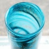 DULTON ダルトン 花瓶 ガラス グラス ベース FLUSSO BLUE 高30.5 おしゃれ ガラス花瓶 マーブル加工 花瓶 ガラス