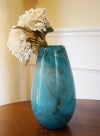 DULTON ダルトン 花瓶 ガラス グラス ベース CIELO BLUE 高29 おしゃれ ガラス花瓶 マーブル加工 花瓶 ガラス