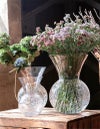 DULTON ダルトン 花瓶 ガラス グラス ベース グリエタ Sサイズ GLASS VASE GRIETA H180 おしゃれ ガラス花瓶 ヒビ割れ加工