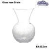 DULTON ダルトン 花瓶 ガラス グラス ベース グリエタ Mサイズ GLASS VASE GRIETA H225 おしゃれ ガラス花瓶 ヒビ割れ加工 ミニ 花瓶 ガラス