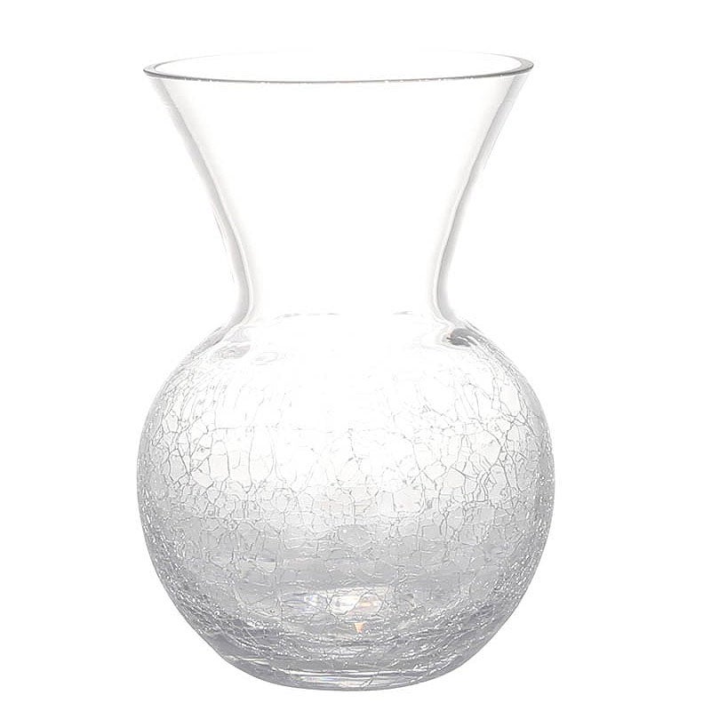 DULTON ダルトン 花瓶 ガラス グラス ベース グリエタ Mサイズ GLASS VASE GRIETA H225 おしゃれ ガラス花瓶 ヒビ割れ加工 ミニ 花瓶 ガラス