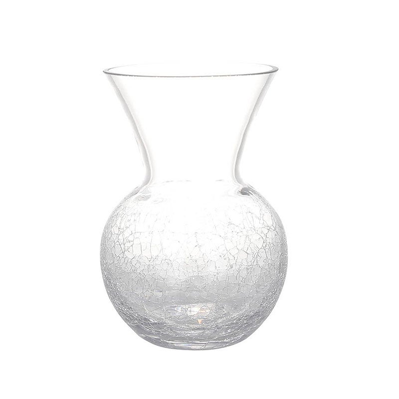 DULTON ダルトン 花瓶 ガラス グラス ベース グリエタ Mサイズ GLASS VASE GRIETA H225 おしゃれ ガラス花瓶 ヒビ割れ加工 ミニ 花瓶 ガラス