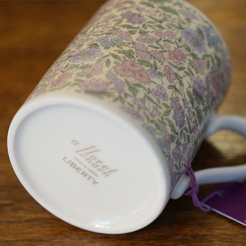 LIBERTY リバティープリント マグカップ フェイバリットフラワーズ/GR（グリーン）