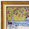 インテリア 絵画 アノラ・スペンス 英国作家 「 川べりをてくてく 」 39.5cm Gel加工 Annora Spence  アノラスペンス アート フレーム 絵画