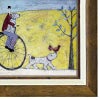インテリア 絵画 アノラ・スペンス 英国作家 「 ワンコを抱えてくるりんと 」 39.5cm Gel加工 Annora Spence  アノラスペンス
